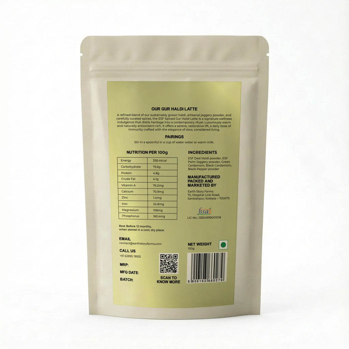 Earth Story Farms Gur Haldi Latte - 100g