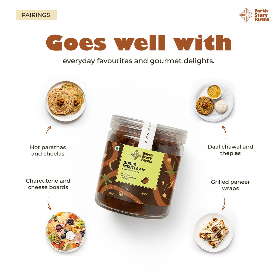 Earth Story Farms Aam Gur Pickle - 200g