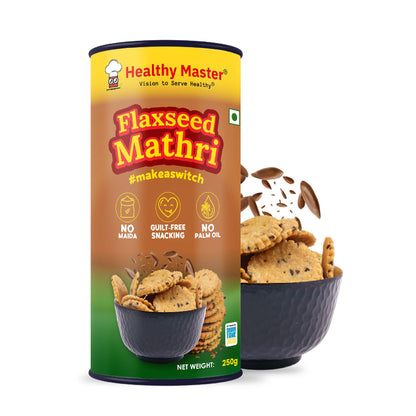 Healthy Master Baked Flaxseed Mathri - 250g