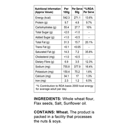 Healthy Master Baked Flaxseed Mathri - 250g