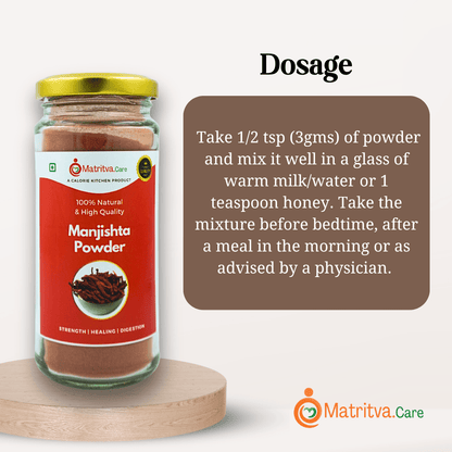 Matritva Care Manjishta Powder (Indian Madder) | 100% Pure Ayurvedic Herb