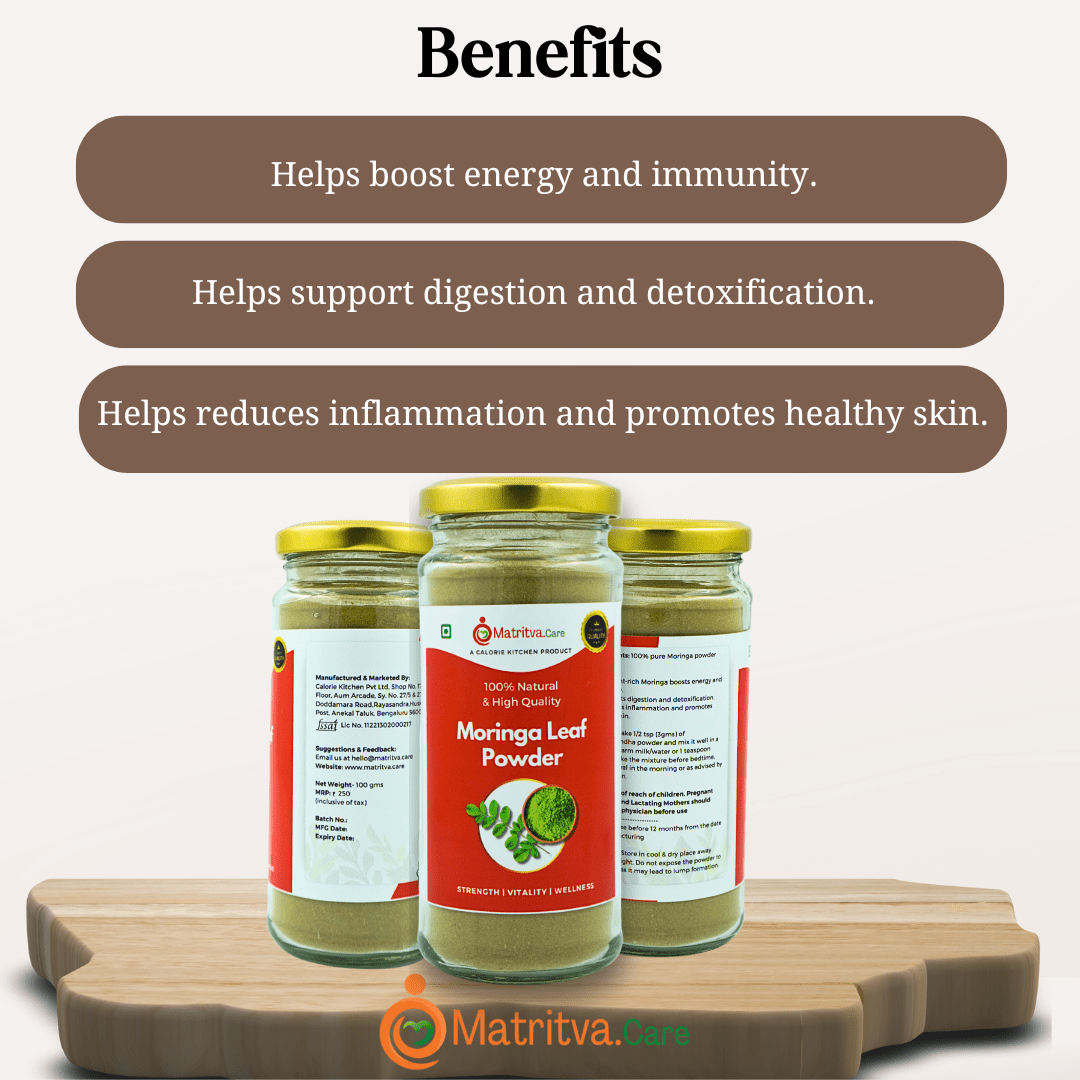Matritva Care Moringa Leaf Powder | 100% Natural Superfood