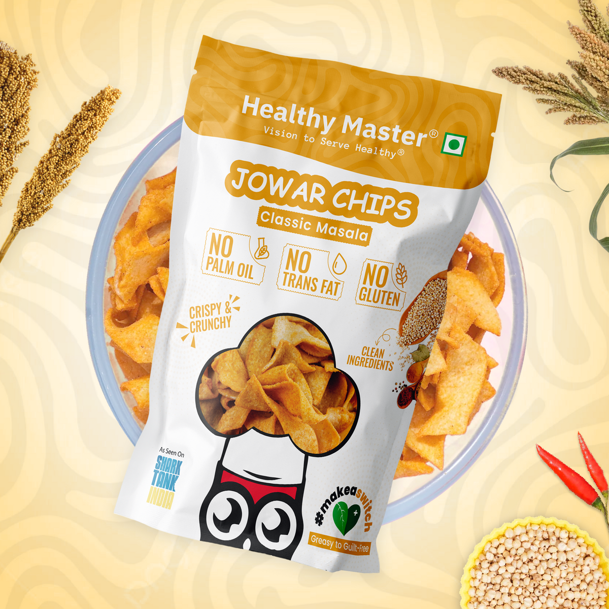 Healthy Master Jowar Chips - 100g