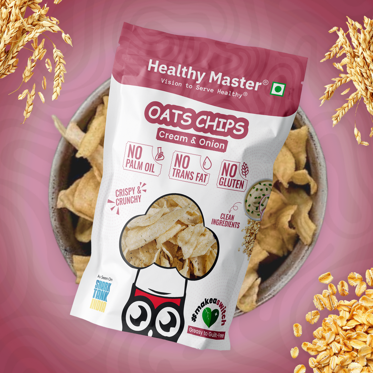 Healthy Master Oats Chips - 100g