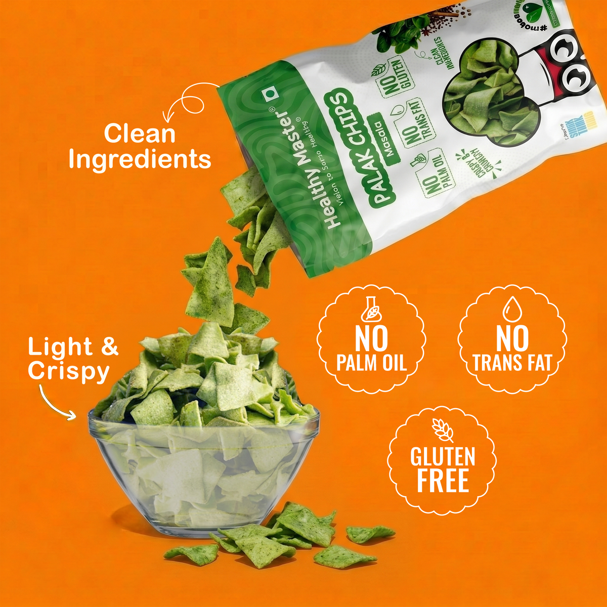 Healthy Master Palak Chips - 100g
