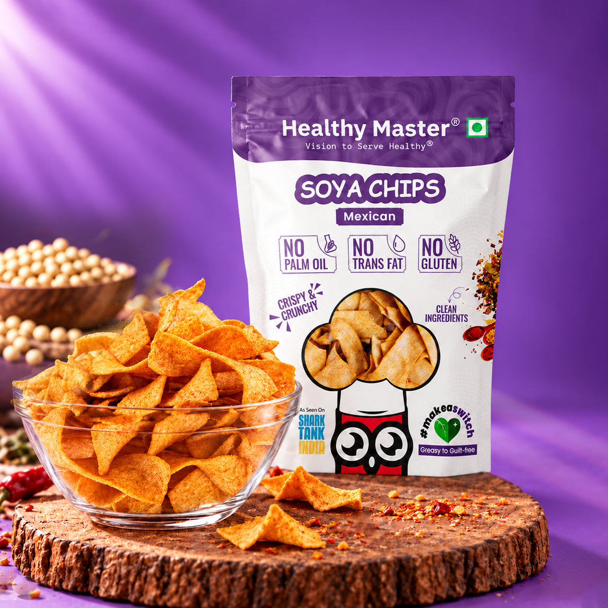 Healthy Master Soya Chips - 100g
