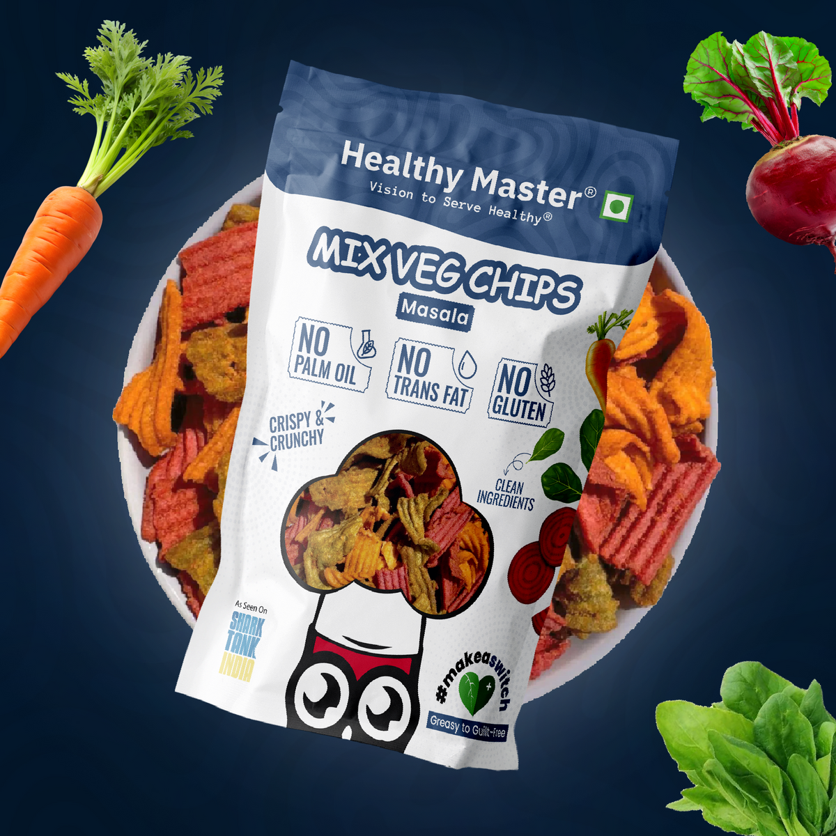 Healthy Master Mix Veg Chips - 100g