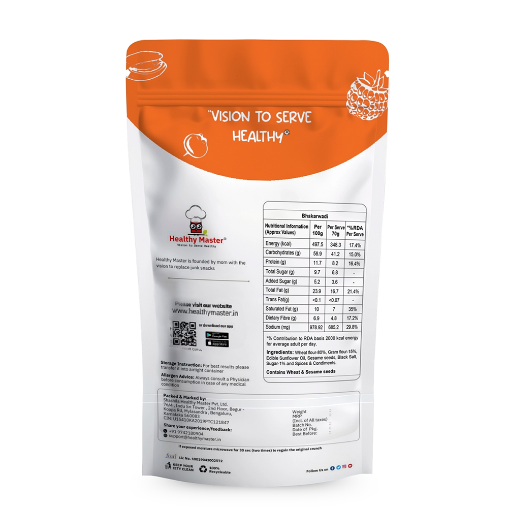 Healthy Master Bhakarwadi - 250g