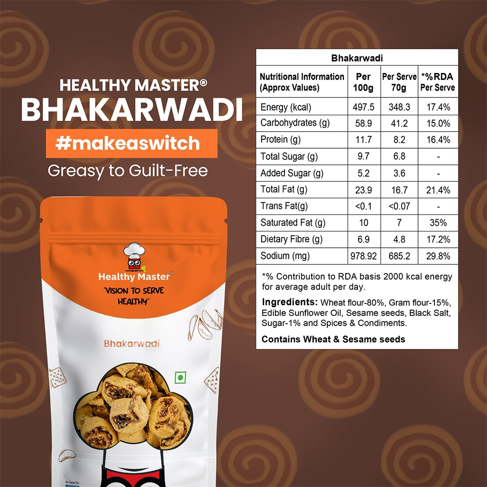 Healthy Master Bhakarwadi - 250g