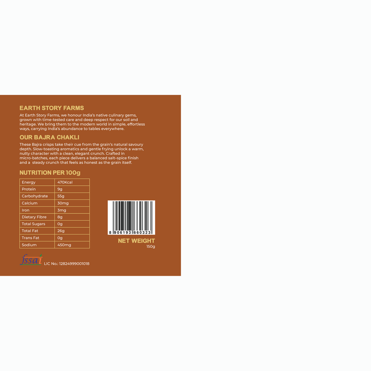 Earth Story Farms Bajra Chakli - 150g