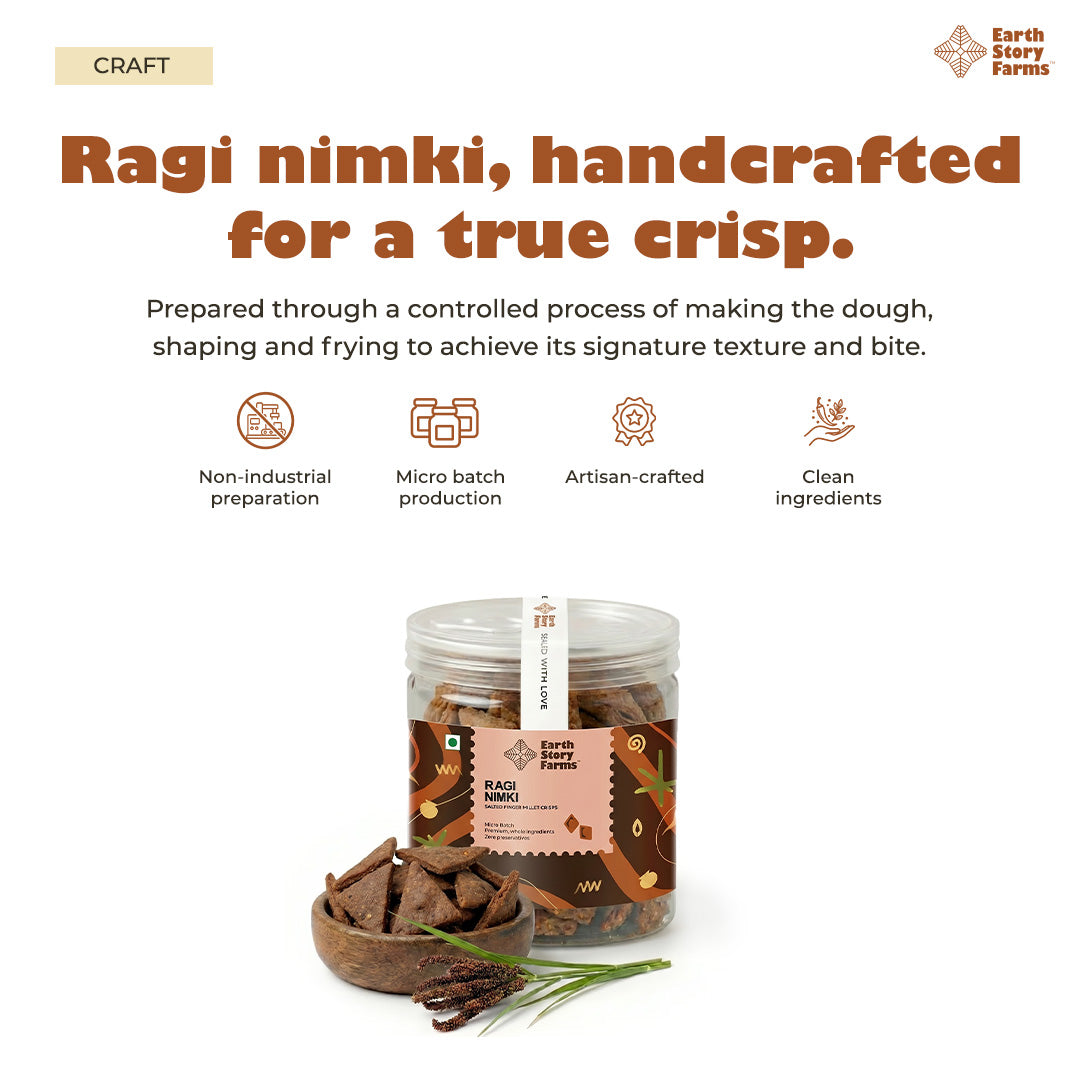 Earth Story Farms Ragi Nimki - 100g