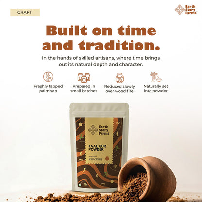 Earth Story Farms Palm Jaggery Powder - 400g