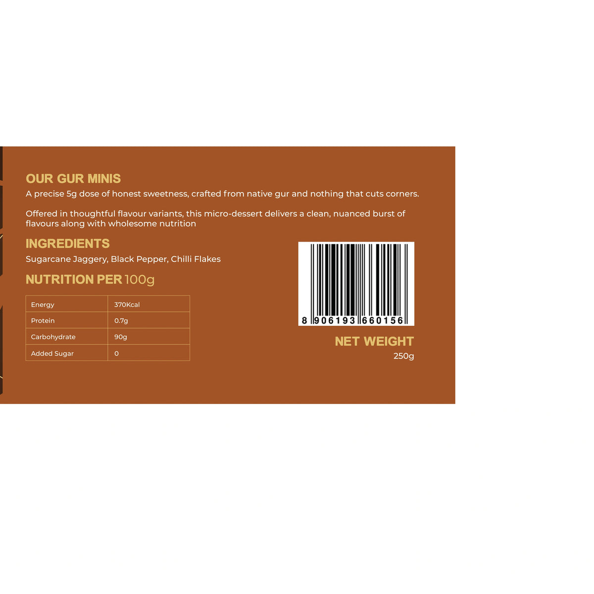 Earth Story Farms Gur Minis - Chilli Flakes - 250g