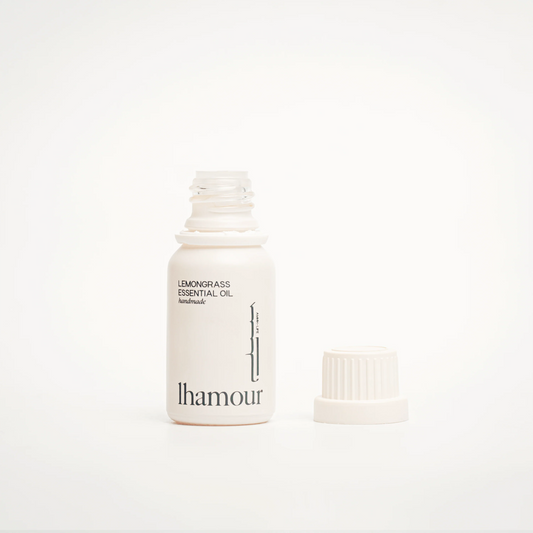Lhamour Lemongrass Essential Oil - 100% Pure, Refreshing Citrus Aroma for Skin