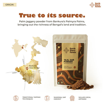 Earth Story Farms Palm Jaggery Powder - 400g