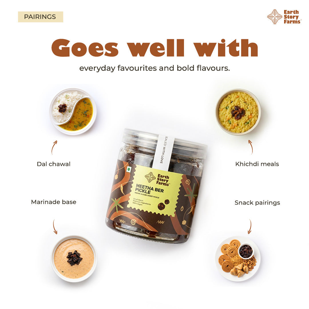 Earth Story Farms Meetha Ber Pickle - 200g