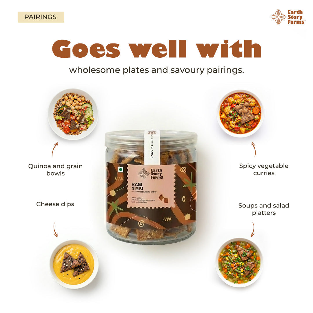 Earth Story Farms Ragi Nimki - 100g